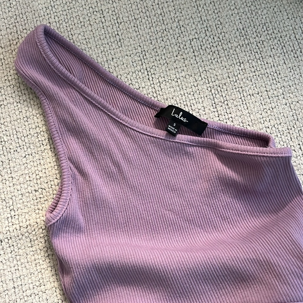 Lulu’s Lavender Ribbed CutOut Dress - Picture 8 of 8
